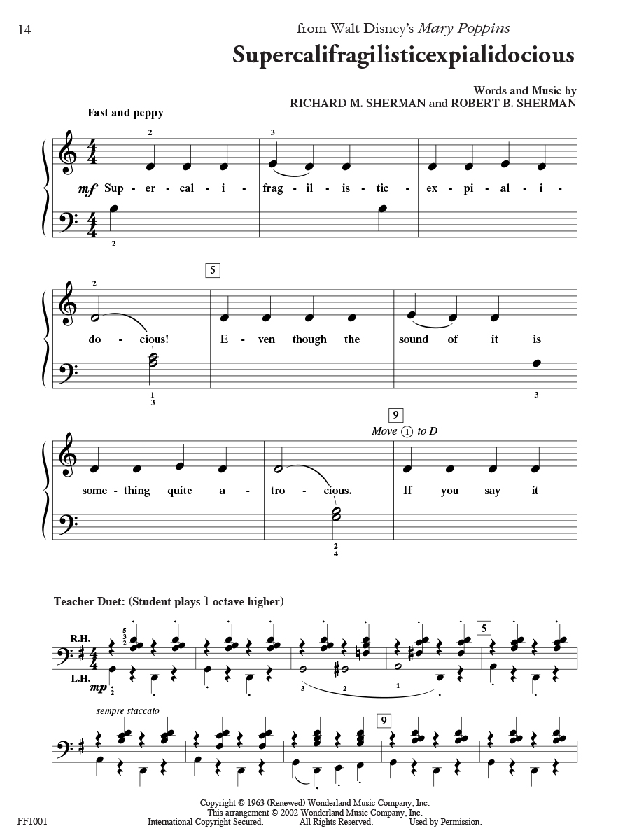 Faber PlayTime Piano Popular noty pro děti hity