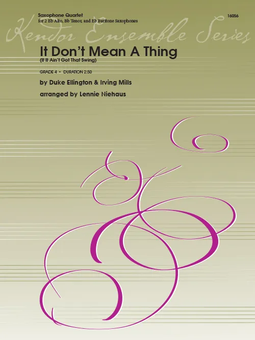 Kendor Music It Don’t Mean A Thing noty saxofon kvartet