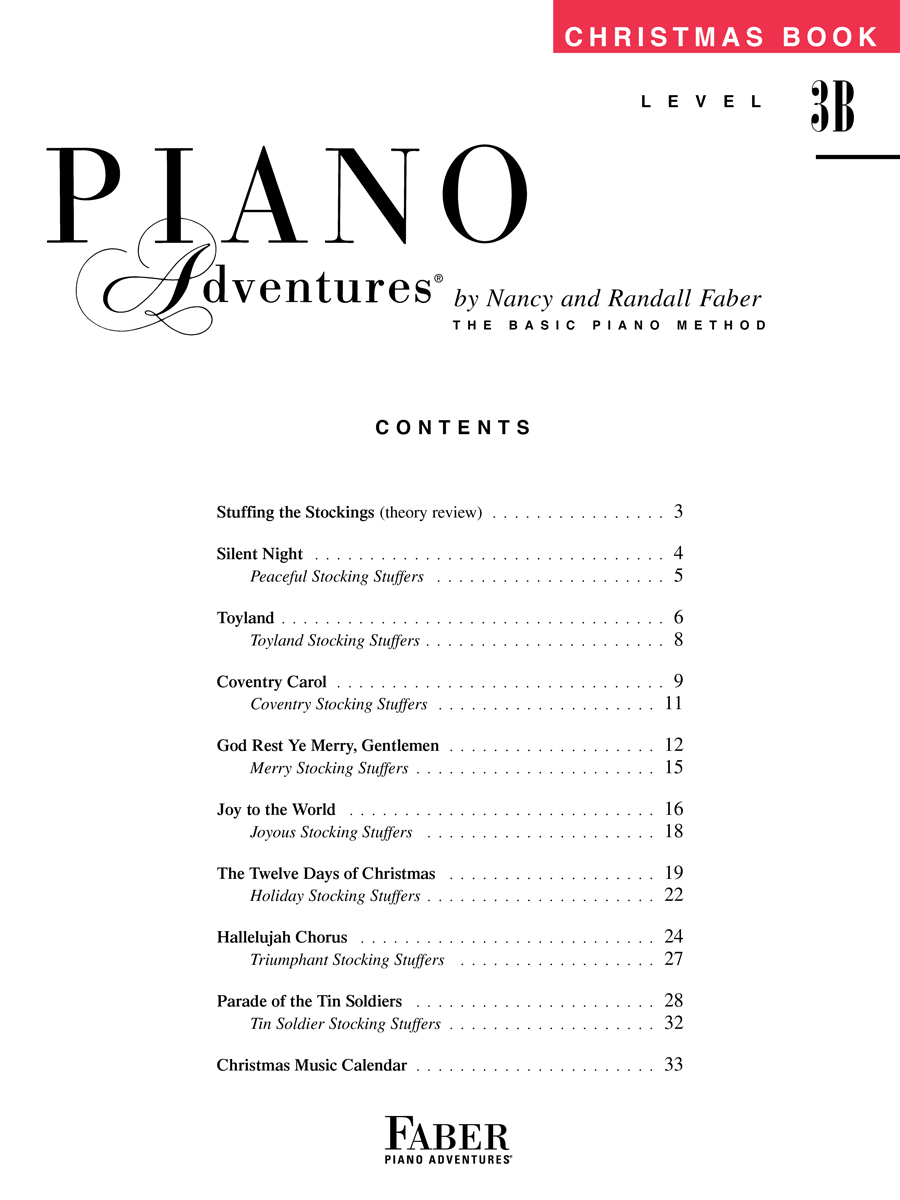 Piano Adventures Level 3B Christmas klavírní škola vánoční koledy
