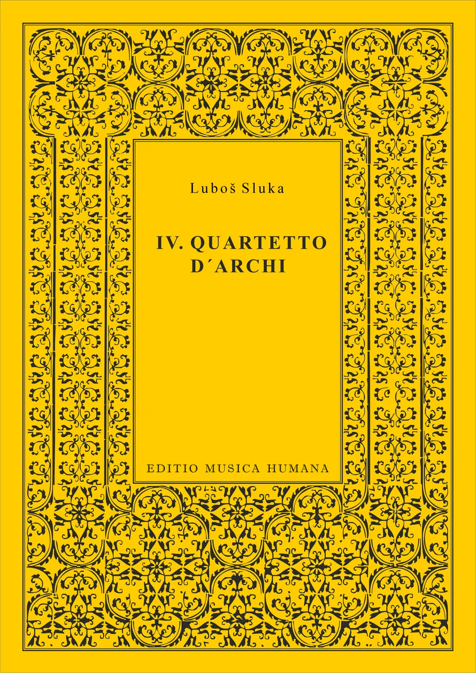 Editio Musica Humana IV. Quartetto smyčcový kvartet noty