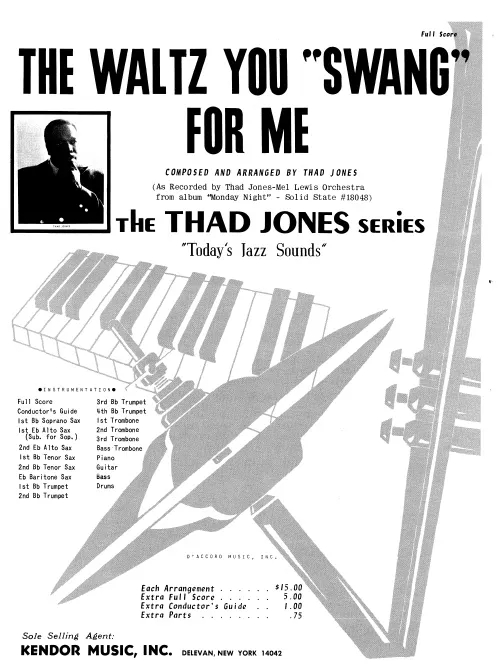 Kendor Music The Waltz You Swang For Me partitura