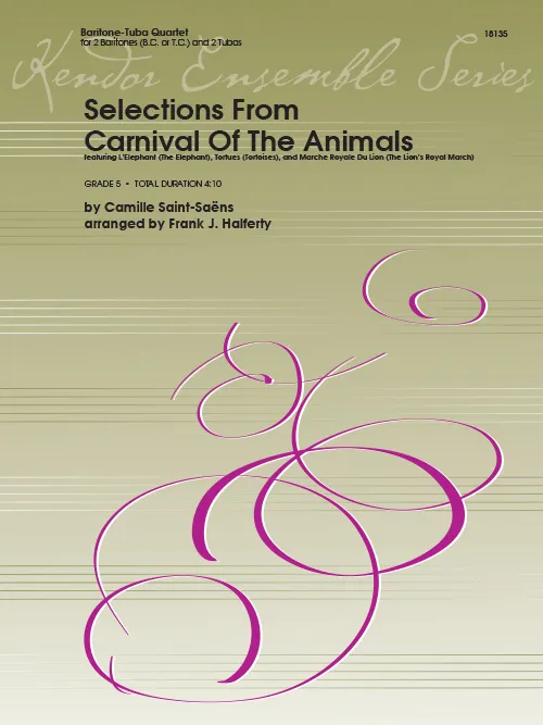 Kendor Music Selections From Carnival Of The Animals noty kvartet