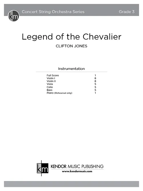 Kendor Music Legend of the Chevalier partitura Full Score
