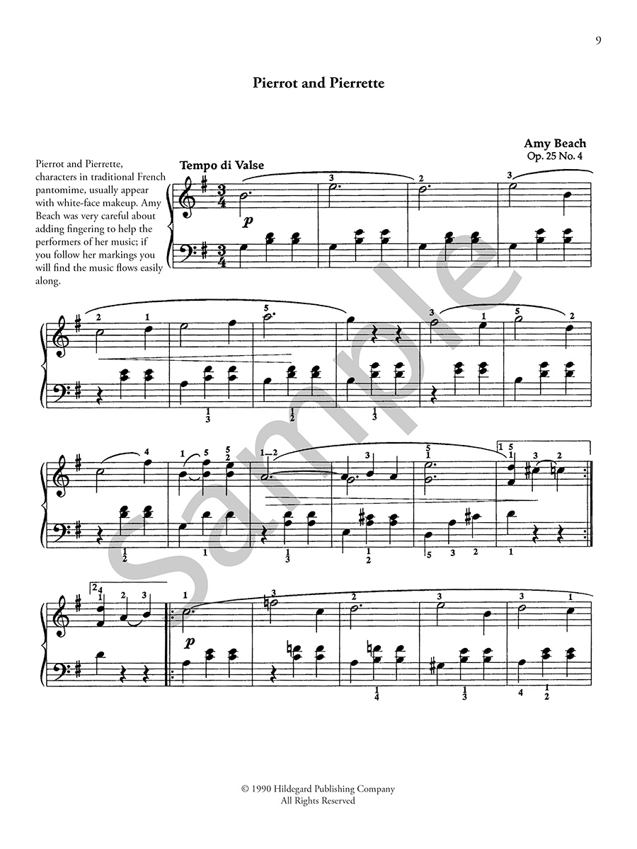 Hildegard Children’s Carnival Op. 25 noty pro klavír pro děti