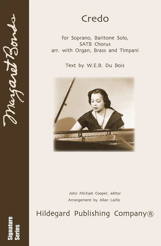 Hildegard Publishing Credo Margaret Bonds noty digitální partitura