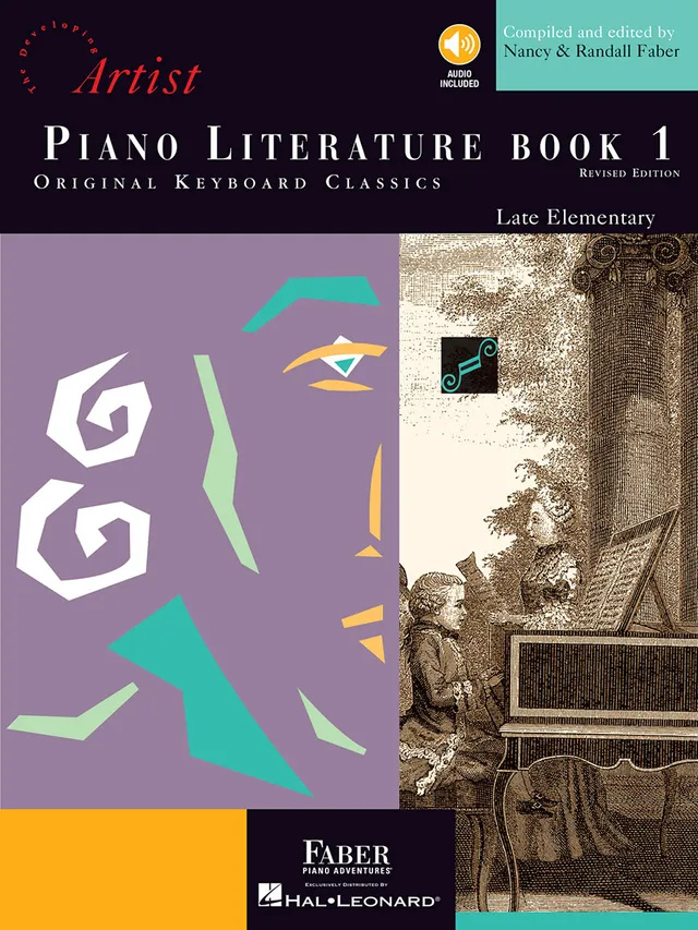 Faber Piano Literature Book 1 noty na klavír klasika 21 skladeb