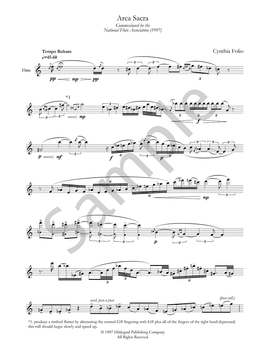 Hildegard Publishing Company Arca Sacra Folio noty flétna