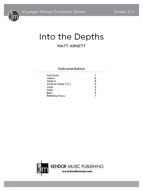 Kendor Music Into the Depths partitura pro orchestr