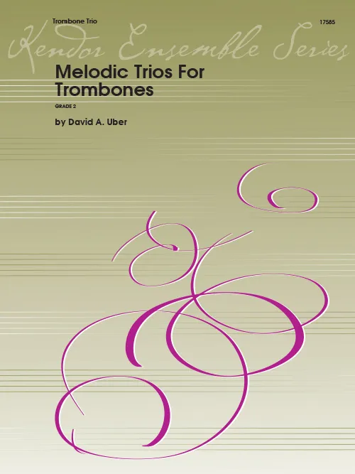 Kendor Music Melodic Trios For Trombones noty tria pro pozoun