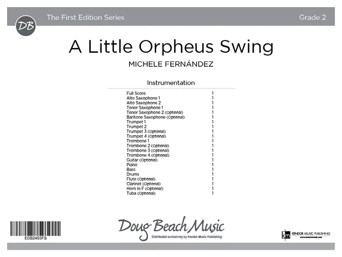 Kendor Music A Little Orpheus Swing partitura pro orchestr