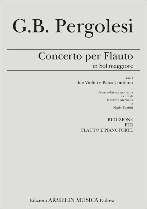 Armelin Musica Concerto per Flauto Traverso noty pro flétnu