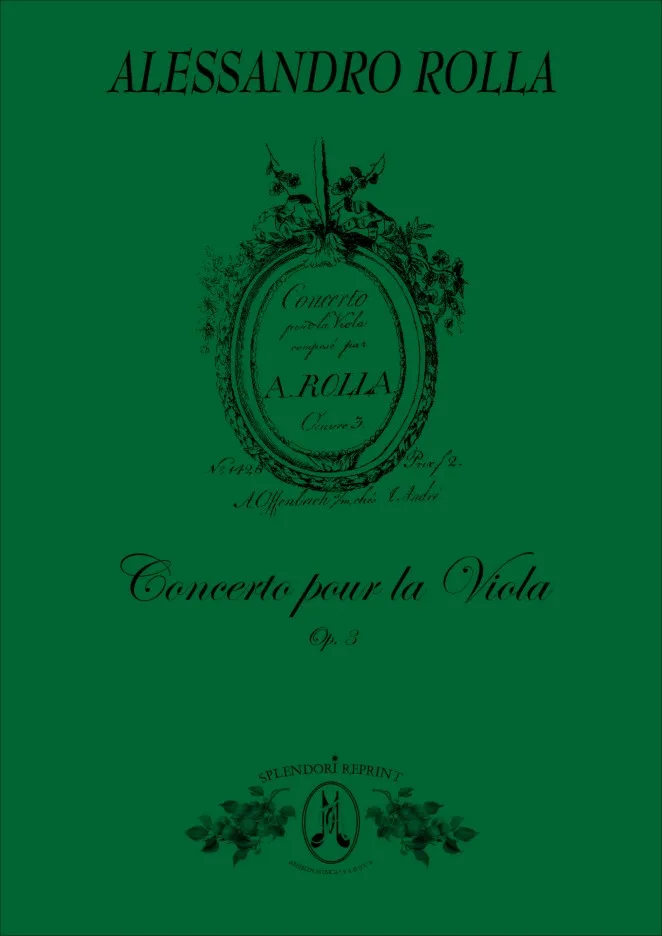 Armelin Musica Concerto Viola op. 3 noty pro violu