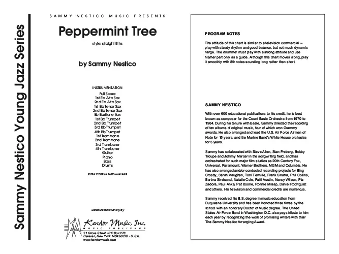 Kendor Music Peppermint Tree partitura straight eighths