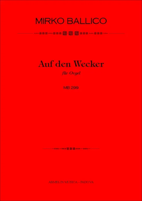 Armelin Musica Auf den Wecker MB 299 noty varhany