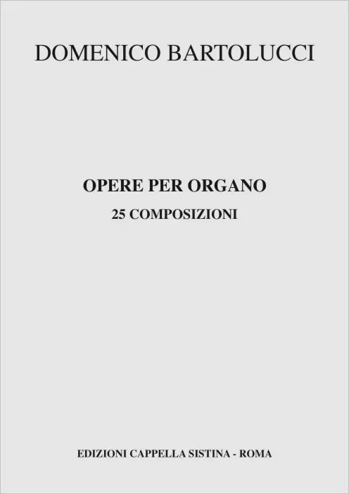 Armelin Musica Opere per Organo noty pro varhany