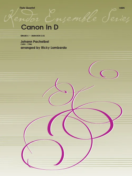 Kendor Music Canon In D noty svatební 2:25