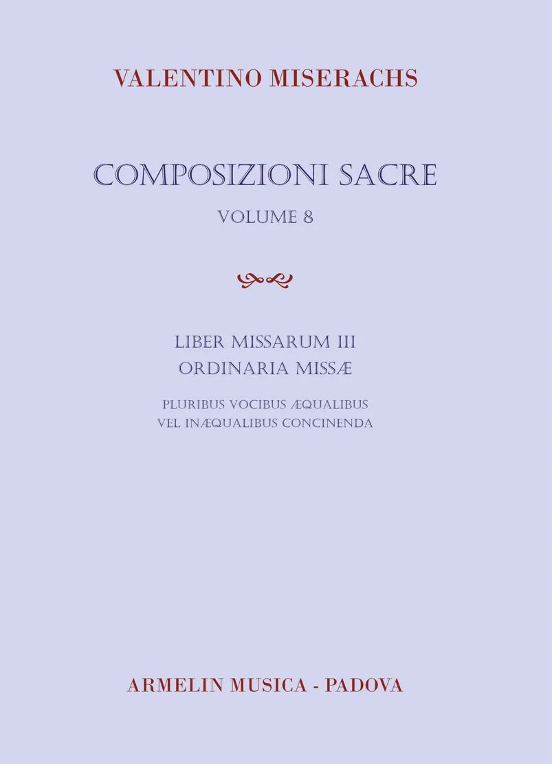 Armelin Musica Composizioni Sacre volume 8 noty sbor