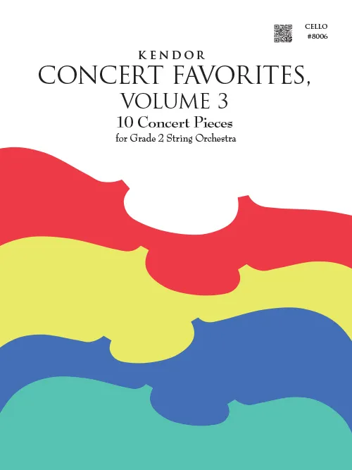 Kendor Concert Favorites Vol. 3 noty pro violoncello 10 skladeb