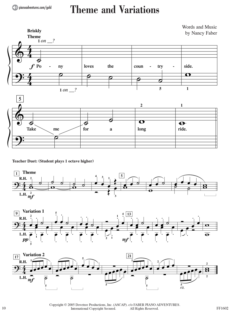 Faber Piano Adventures Primer Gold Star Performance noty