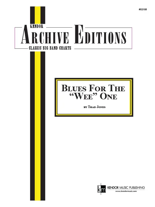 Kendor Music Blues For The Wee One noty pro big band
