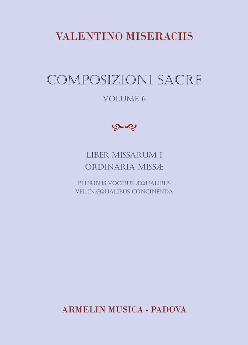 Armelin Musica Composizioni Sacre volume 6 noty pro sbor