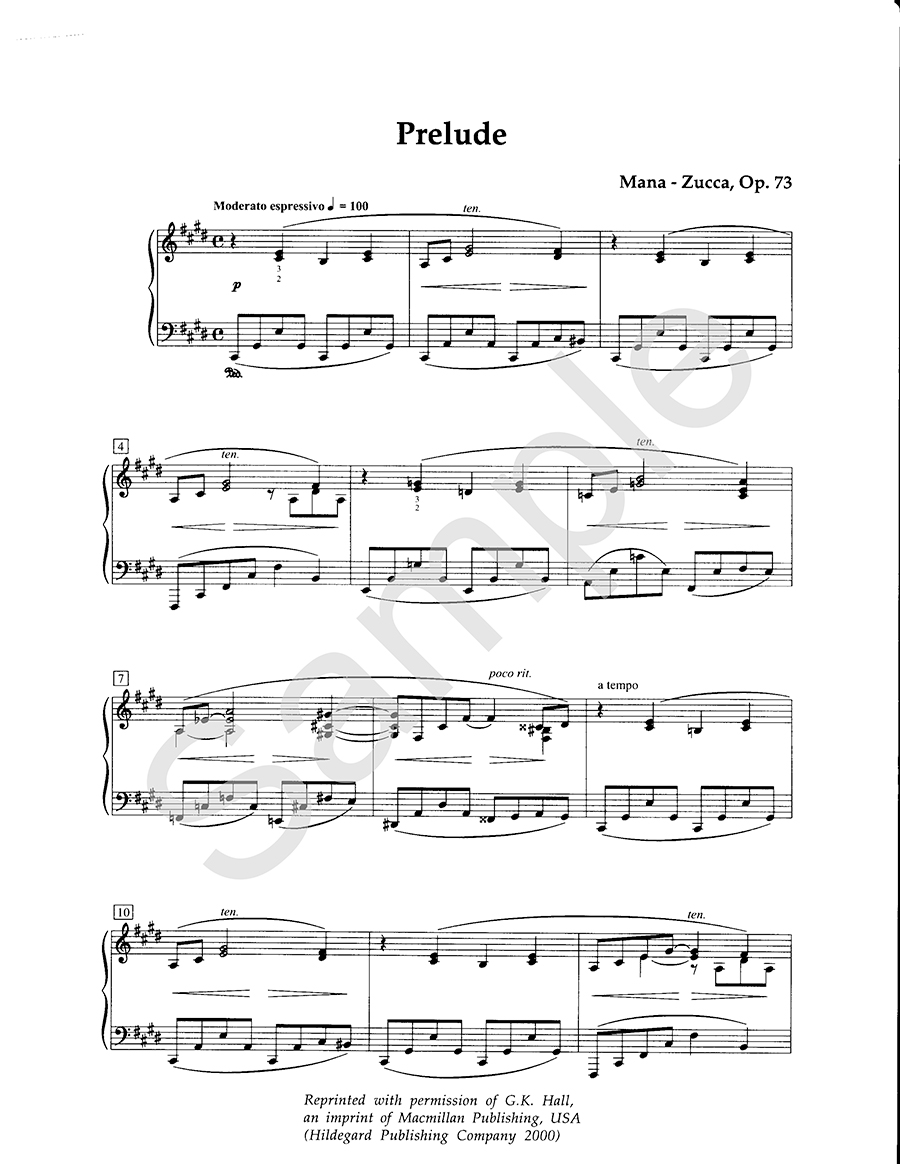 Hildegard Publishing Four Piano Works Mana-Zucca noty pro klavír
