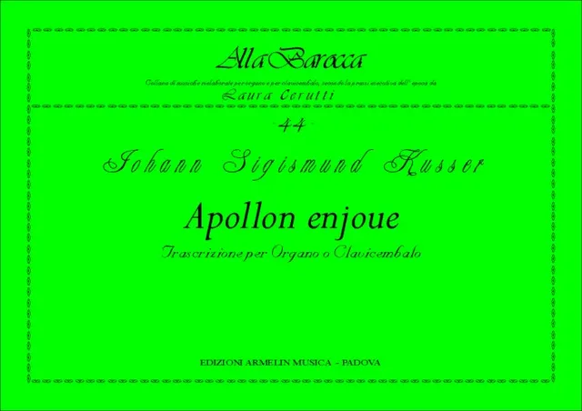 Armelin Musica Apollon Enjoué noty ověřené vydání