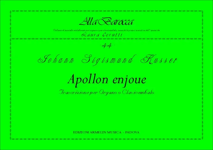 Armelin Musica Apollon Enjoué noty ověřené vydání