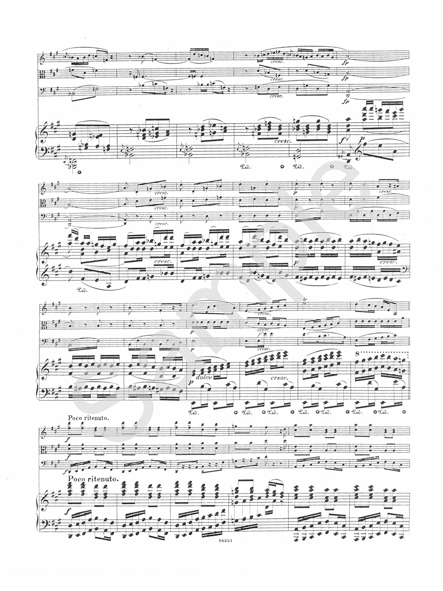 Hildegard Piano Quartet Op. 9 Im Sommer partitura a party