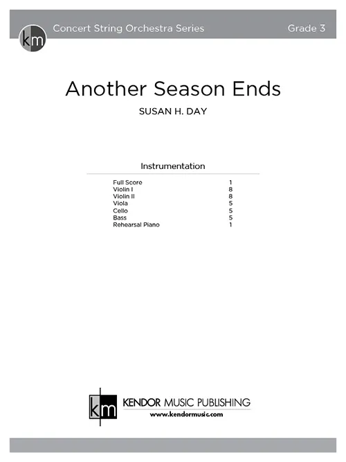 Kendor Music Another Season Ends partitura G moll