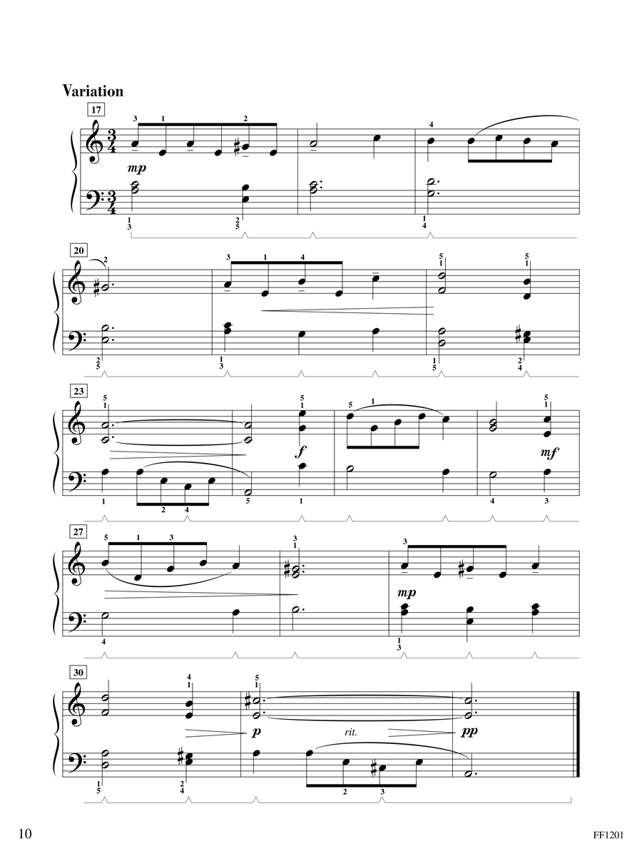 Piano Adventures Level 3B Christmas klavírní škola vánoční koledy