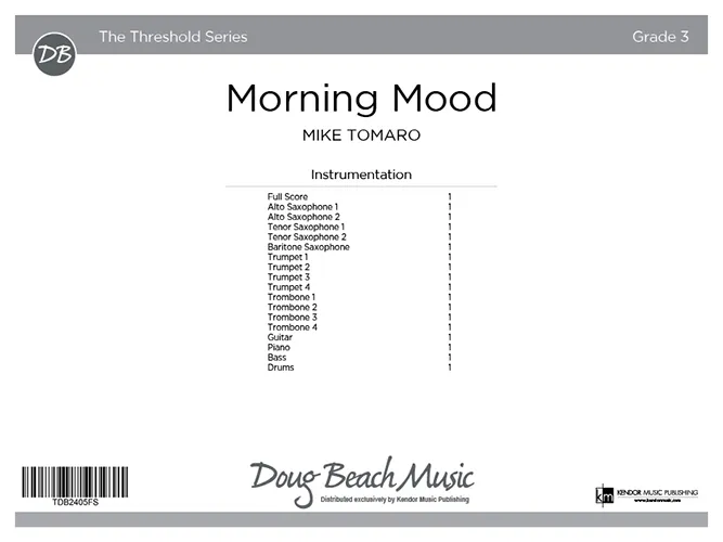 Kendor Music Morning Mood partitura bossa nova festival