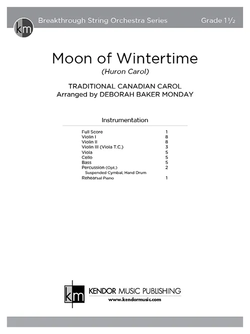 Kendor Music Moon of Wintertime partitura vánoční