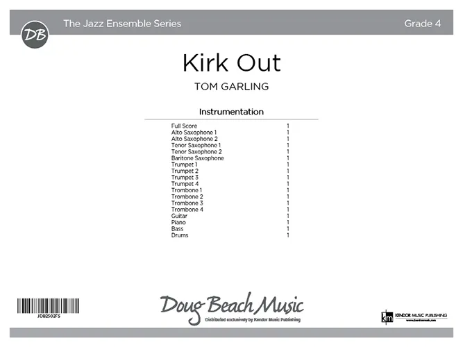 Kendor Music Kirk Out partitura pro jazz band
