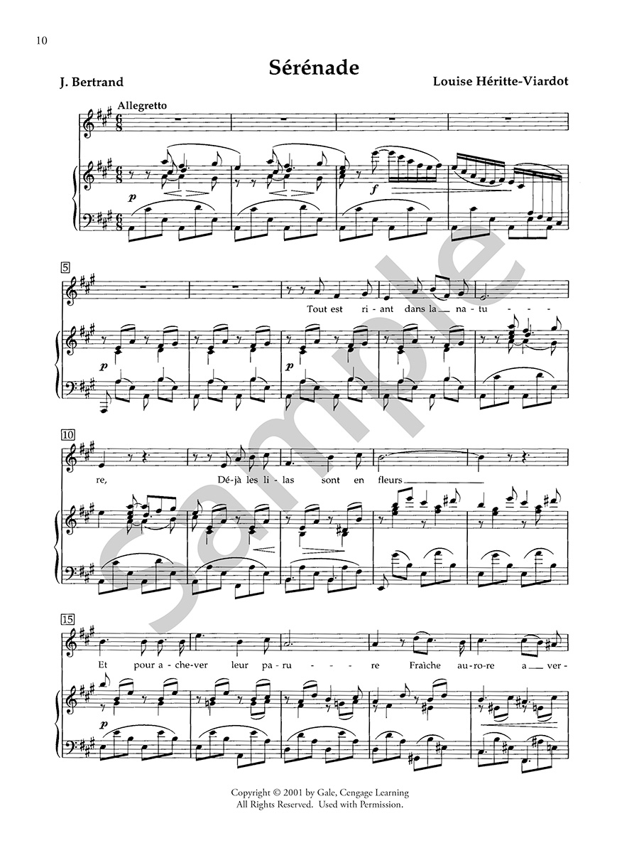 Nineteenth Century French Art Songs Vol. I noty střední hlas