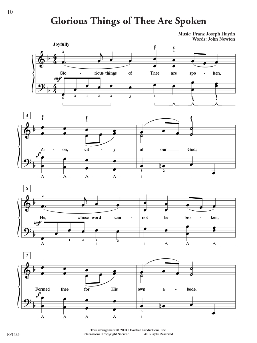 Faber BigTime Piano Hymns noty klavír duchovní