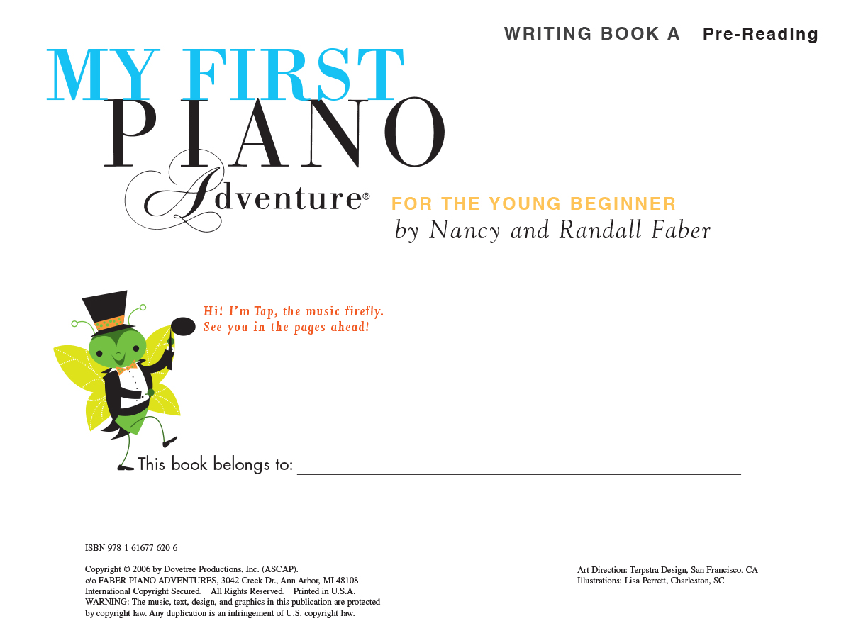 My First Piano Adventure Writing Book A pracovní sešit