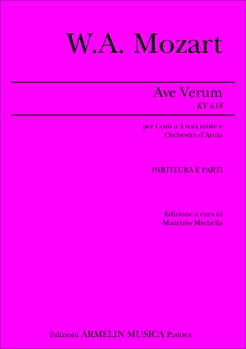 Armelin Musica Ave verum KV 618 noty