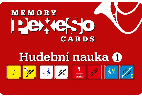 EDITIO KAREZ Hudební nauka 1 pexeso 64 karet základy