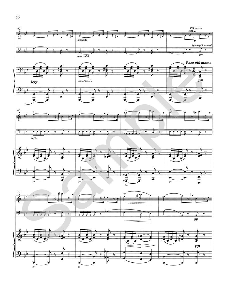 Hildegard Trio No. 2 Grandval partitura klavírní trio Es dur