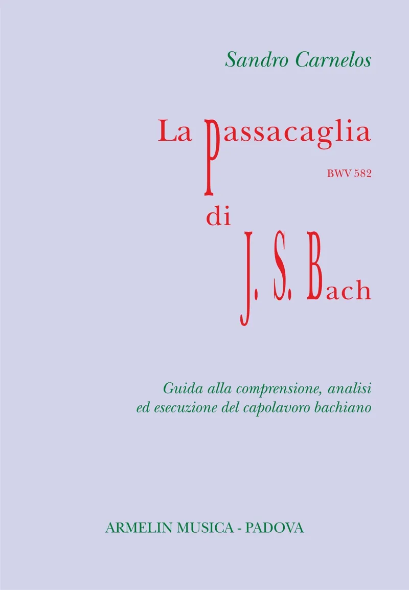 Armelin Musica La Passacaglia BWV 582 di Johann Sebastian Bach noty pro varhany