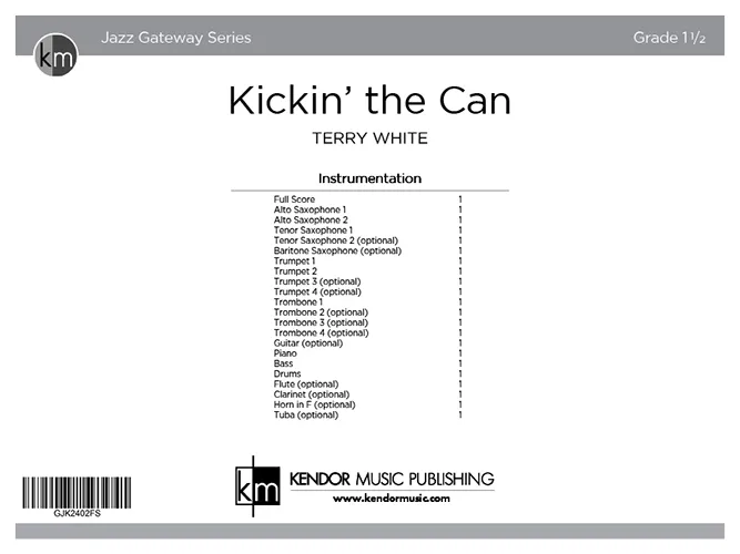 Kendor Music Kickin' the Can noty full score swing
