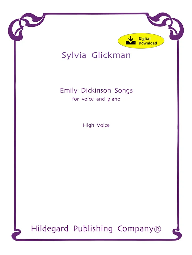 Hildegard Publishing Sylvia Glickman Emily Dickinson Songs noty vysoký hlas
