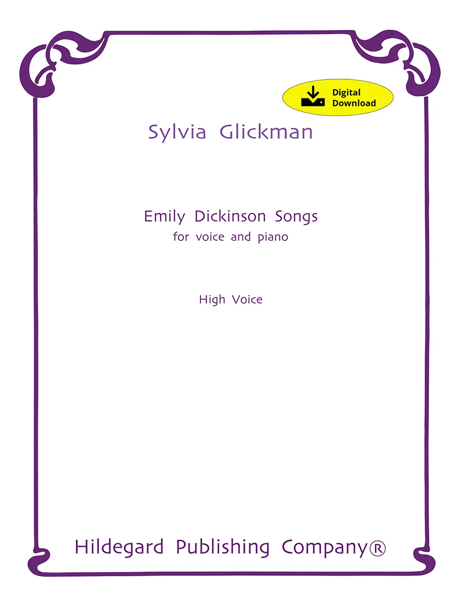 Hildegard Publishing Sylvia Glickman Emily Dickinson Songs noty vysoký hlas