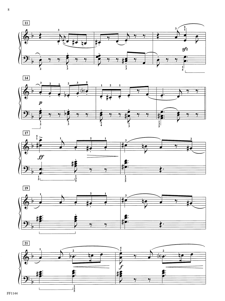 Faber BigTime Piano Ragtime Marches noty pro klavír