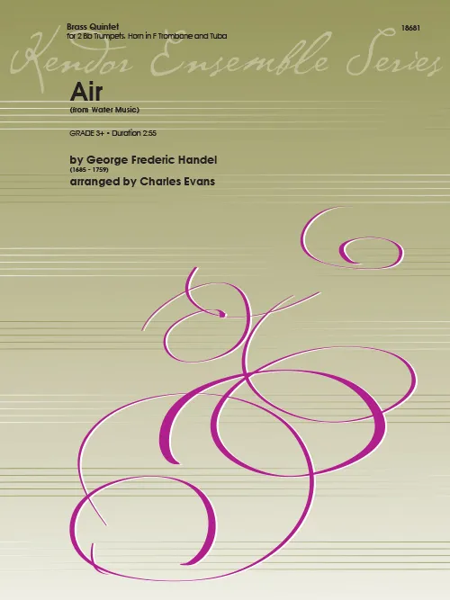 Kendor Music Air noty pro žesťový kvartet Händel