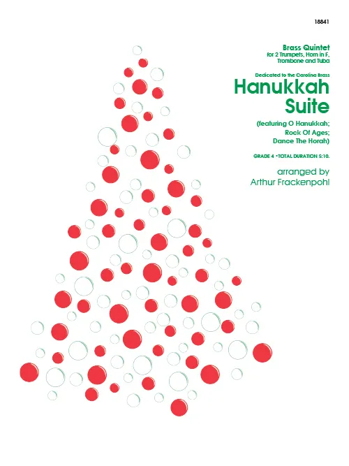 Kendor Music Hanukkah Suite noty pro žesťový kvintet