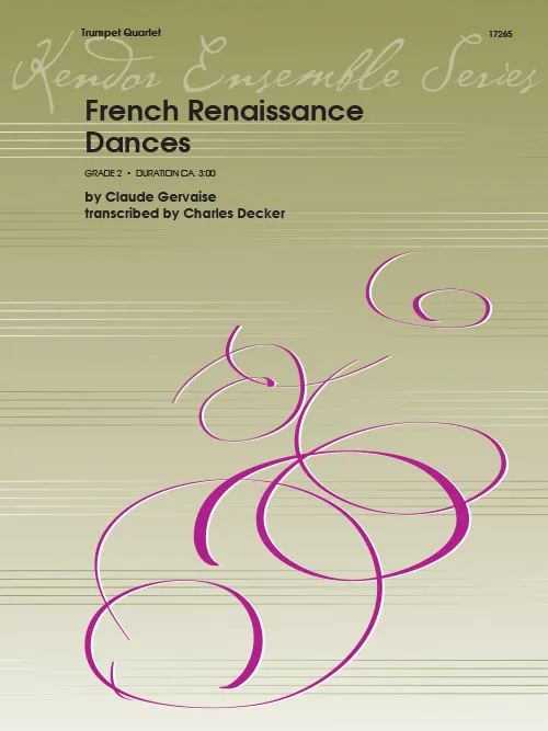 Kendor Music French Renaissance Dances noty kvartet 3:00