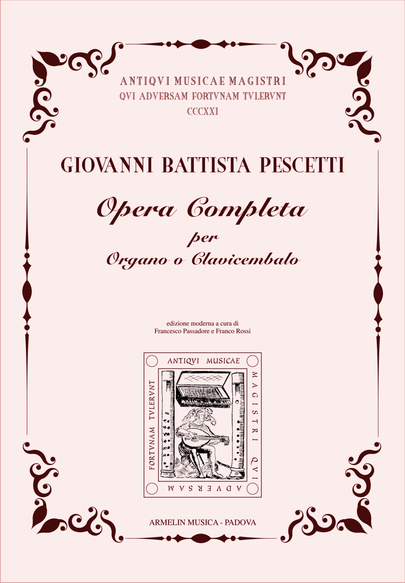 Armelin Musica Opera completa per organo o clavicembalo noty