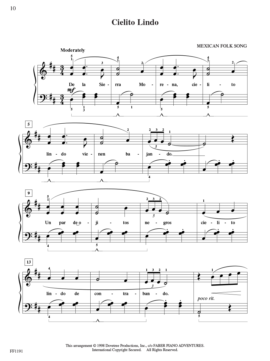 Faber Piano Adventures BigTime Piano Favorites noty pro klavír pro mírně pokročilé